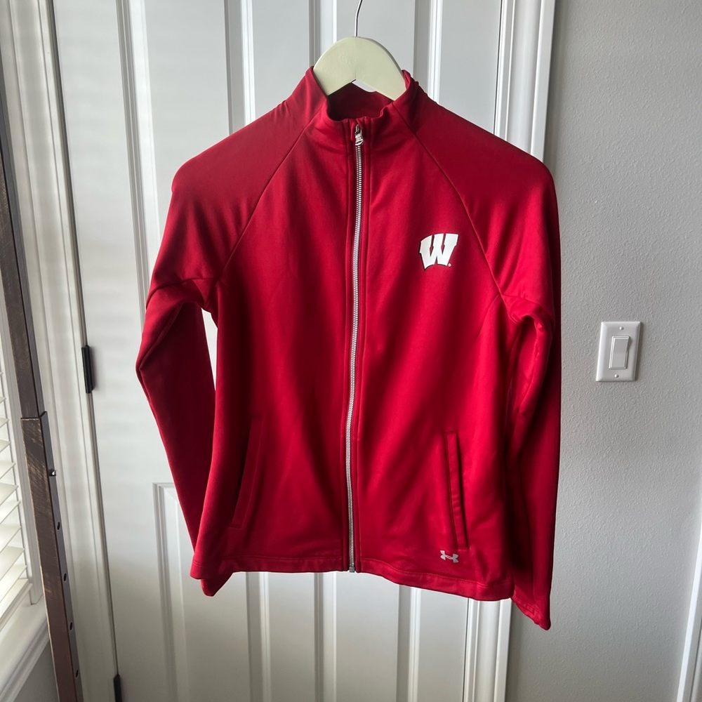 UW Under Armour Crimson ColdGear Jacket